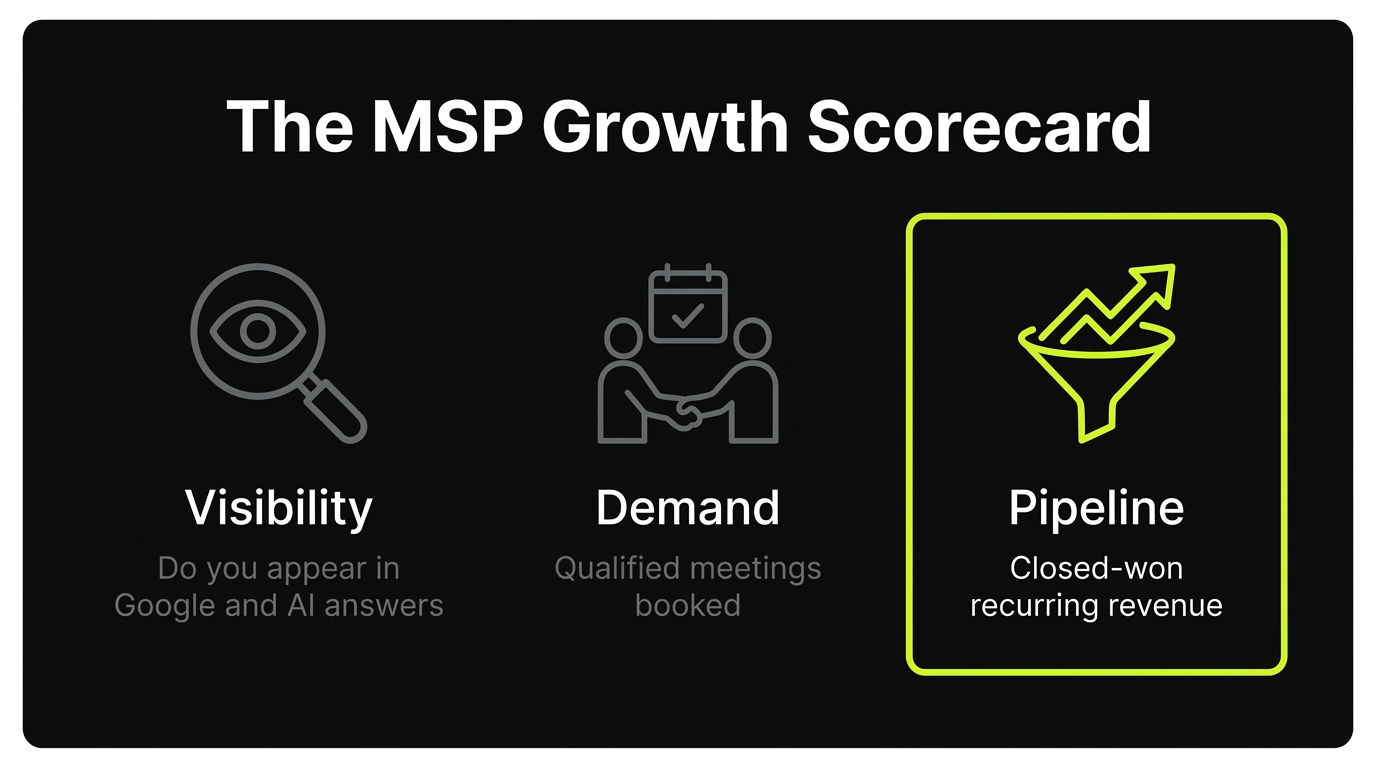 The MSP growth scorecard: visibility, demand, and pipeline