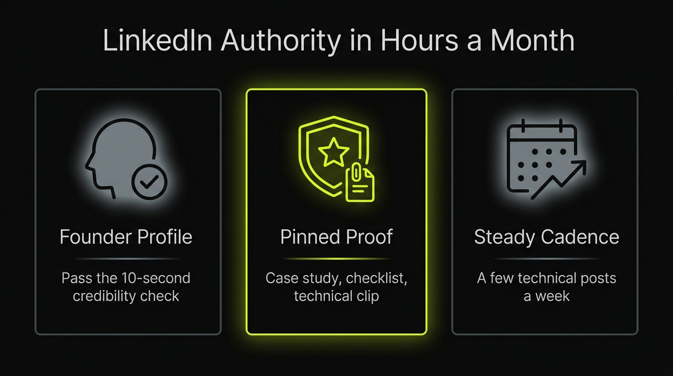 Building LinkedIn authority for MSPs in hours a month