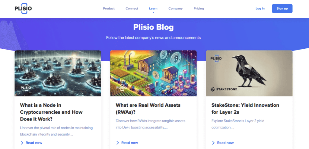 Plisio blog homepage illustration