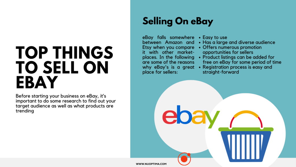 eBay is a great place for sellers as it is easy to use, has a large audience and numerous promotion opportunities for sellers