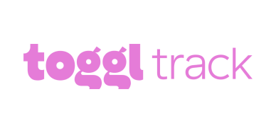 Official Toggl Track logo in pink.