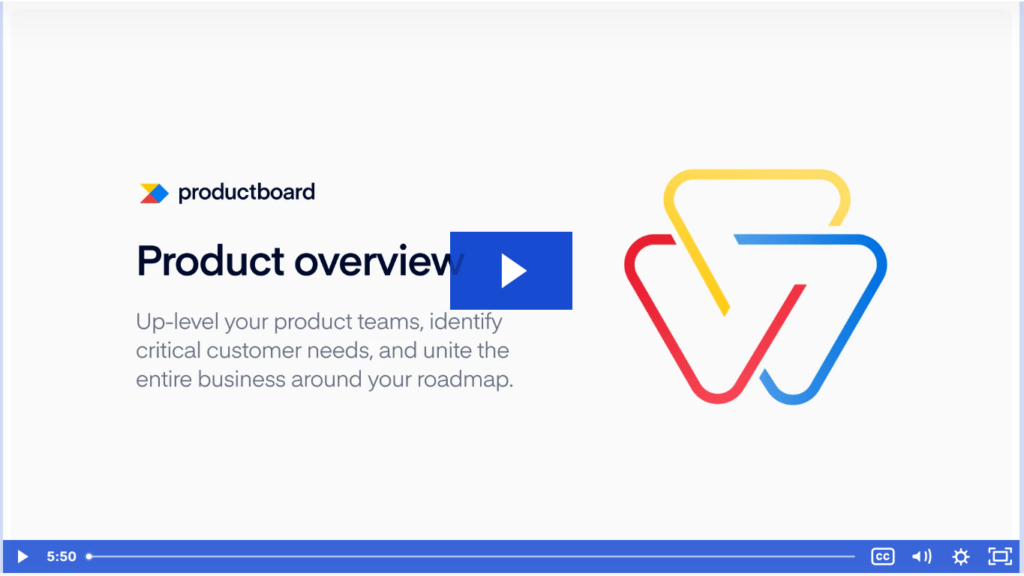 مثال على كيفية استخدام Productboard لعروض المنتجات التلقائية.