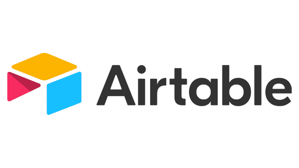 صورة لشعار Airtable على خلفية بيضاء، مع تقديم الشركة كمثال على الأعمال التجارية التي تتناسب مع المنتج والسوق.