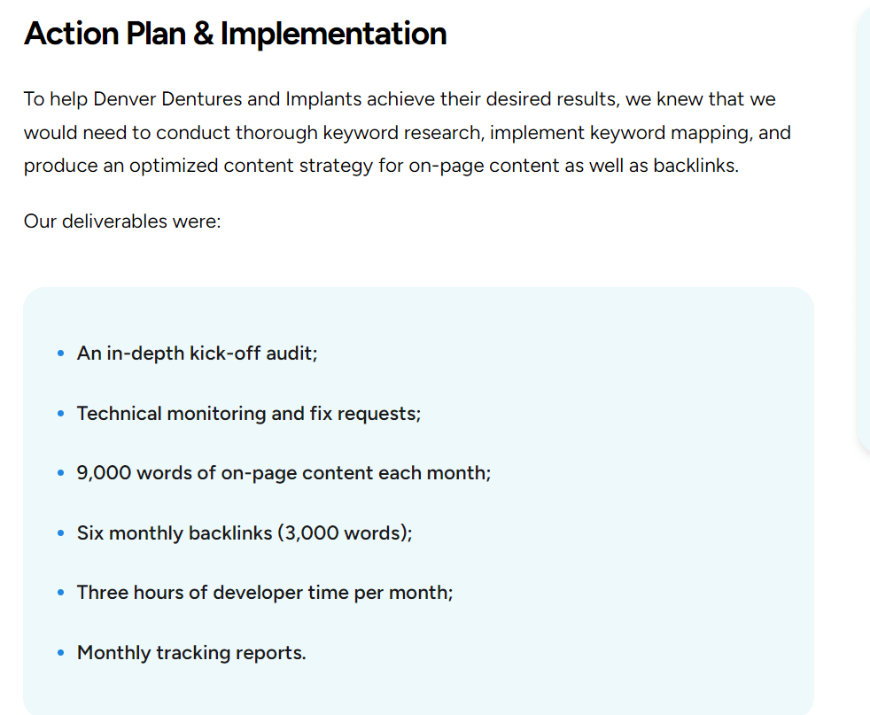 Denver dentures action plan