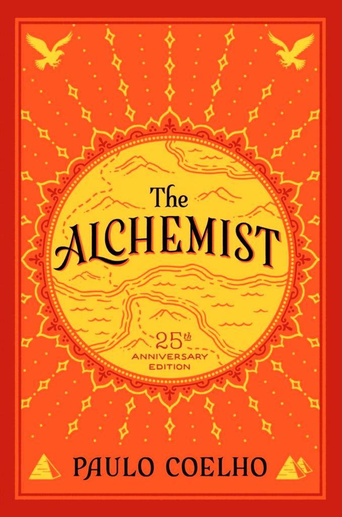 An image of the cover of the book ‘The Alchemist’ by Paulo Coelho as one of the best books for SaaS founders.