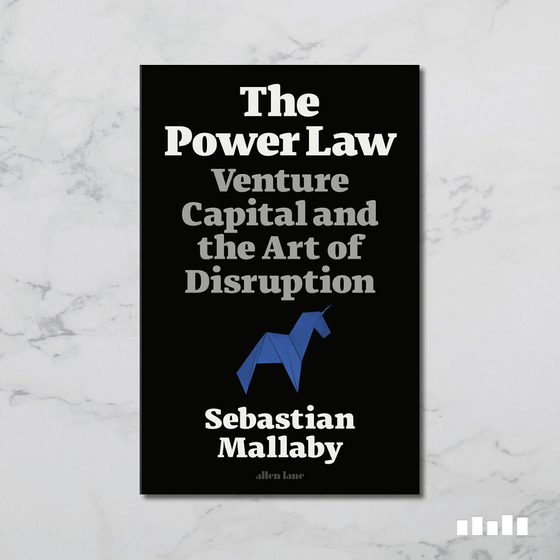 Ein Bild des Covers des Buches "The Power Law" von Sebastian Mallaby, eines der wichtigsten SaaS-Bücher. 