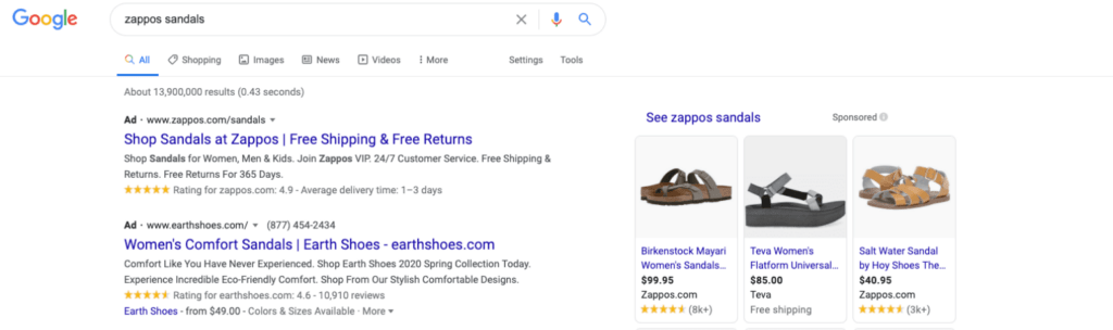 Example of a Search Ad