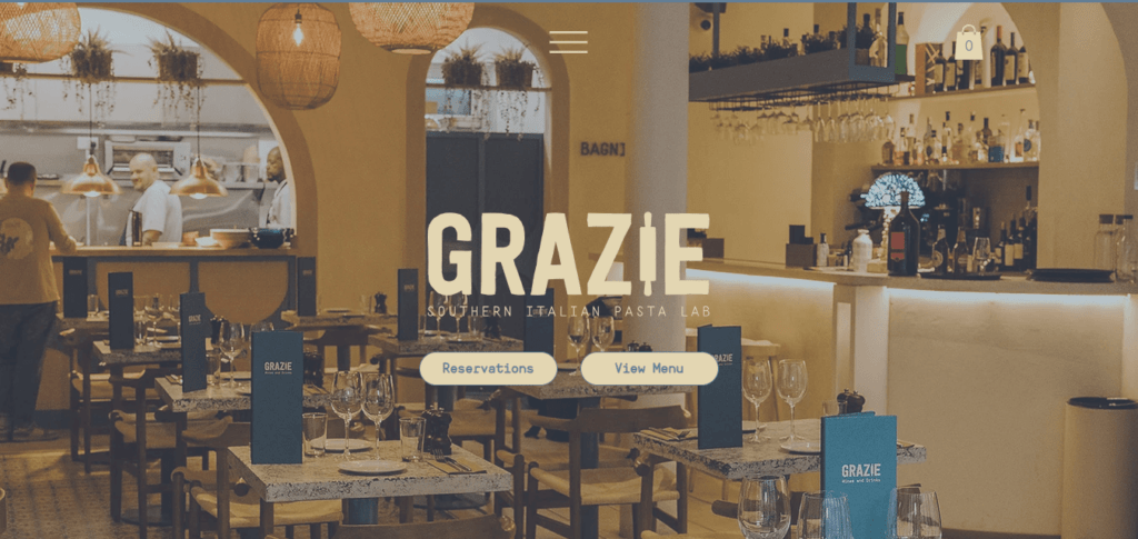 Grazie homepage illustration