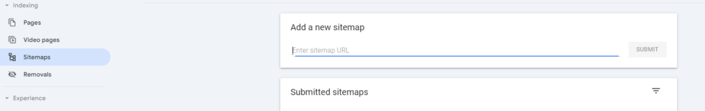 How to submit sitemap to GSC.