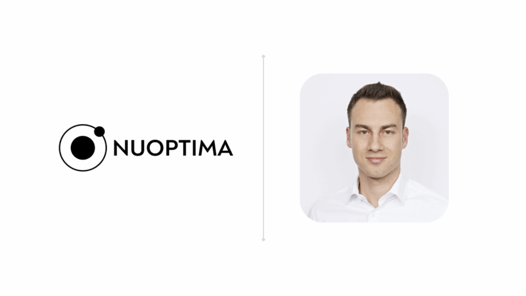 شعار NUOPTIMA وصورة أليكسي بيكوفسكي.