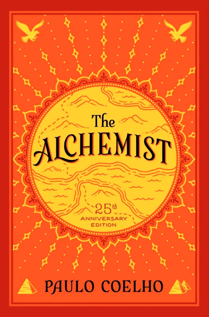 An image of the cover of the book ‘The Alchemist’ by Paulo Coelho as one of the best books for SaaS founders.