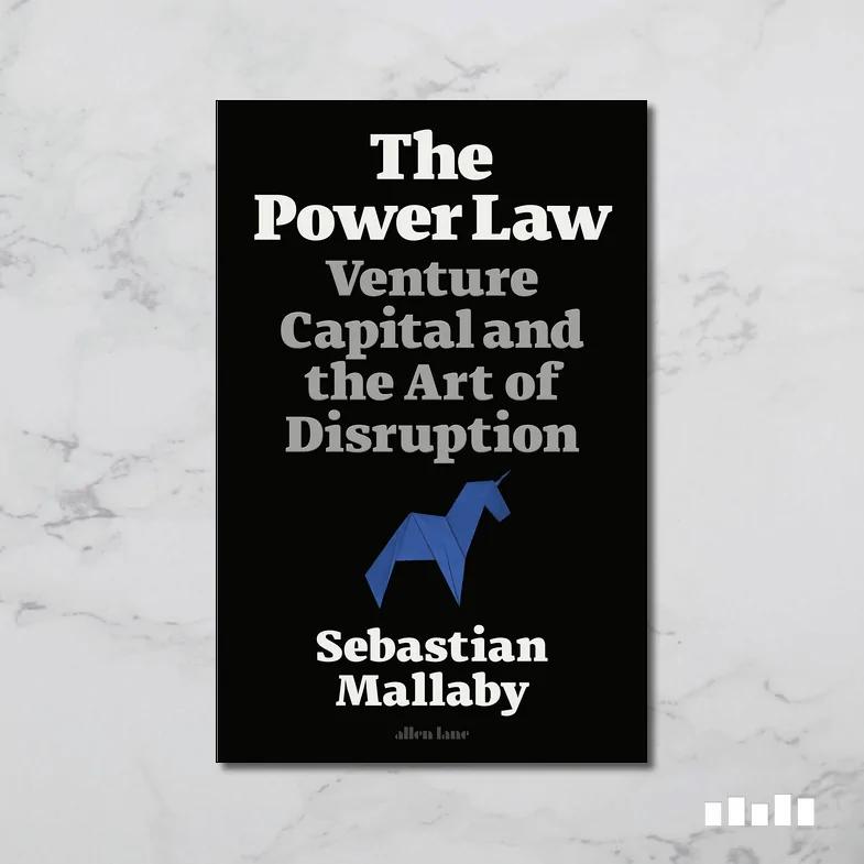 An image of the cover of the ‘The Power Law’ book by Sebastian Mallaby as one of the must-read SaaS books. 